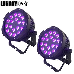 2pcs/lot 18*15W RGBWA 5IN1 Outdoor Led Par Cans Light Led Par IP65 Waterproof DMX Led Par Stage Lighting Effect