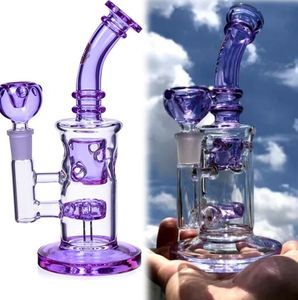 Reciclador de altura de 8,4 pulgadas Bong Tubos de vidrio para humo Cachimbas Shisha Tubos de agua de vidrio embriagadores Dab Rigs fuma con un tazón de 14 mm