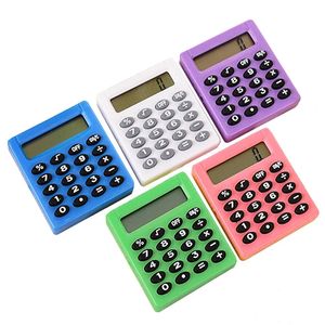 Calculadoras portátiles de 8 colores Mini calculadora multifunción creativa para estudiantes