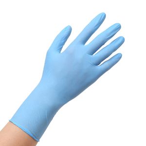 8 paires de gants en Nitrile bleus imperméables pour la transformation des aliments, boîte de 100 pièces, vente directe d'usine de grande qualité