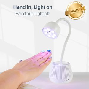 8 Pcs LED Beads Mini Nail Lamp 24W Dryer False Manicure Polish Glue Fast Drying UV Light 360° Bendable 231226