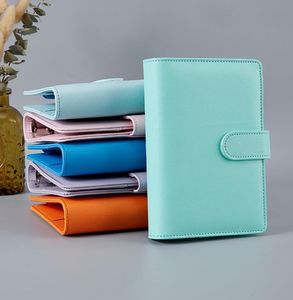 Carpeta de cuero A6 de 12 estilos, cubierta creativa para Bloc de notas, estuche portátil Simple para diario, suministros escolares y de oficina