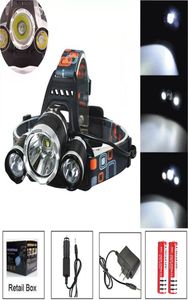 8000Lm T6 R5 phare LED lampe frontale lampe torche 4 modes + 2x18650 batterie + chargeur de voiture ue/US/AU/royaume-uni pour les lumières de pêche 5030334