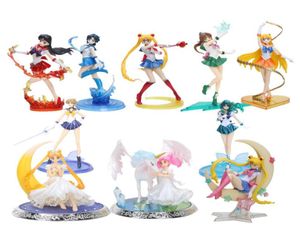 8039039 20cm Super Sailor Moon Figure Toys Anime Sailor Mars Jupiter Vénus 18 PVC Figure Figure Collectible Modèle Toys T2004400157
