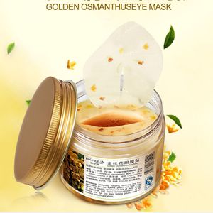 80Pcs/Bottle Golden Osmanthus Eye Mask Patch Eye Care Moisturizing Anti Age Remove Eye Pouch Fine Lines Fading Dark Circle DHL FREE