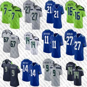 Jaxon Smith-Njigba Devon Witherspoon Maillot de football personnalisé Geno Smith DK Metcalf Tariq Woolen Kenneth Walker III Tyler Lockett Bobby Wagner Julian Love Jamal Adams