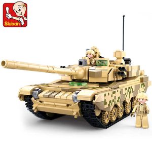 893pcs Armée de bataille militaire Panzer WW2 99A Modèle de réservoir Brique Soldat Soldier Figurines Blocs de construction Kit Jouets éducatifs pour garçons x0902