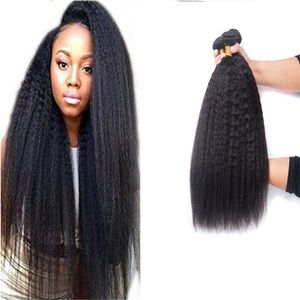 8A Bundles de Tissage de Cheveux Humains Vierges Brésiliens Non Transformés Brésilien Indien Péruvien Malaisien Cambodgien Crépus Droite Droite Extensions de Cheveux