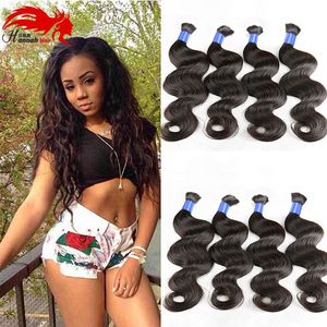 Hannah Produit de qualité supérieure Micro Mini Braidage Brek Chers pas Attachement Peruvian Body Wave 3pcs Human Hair Bulk Acheter