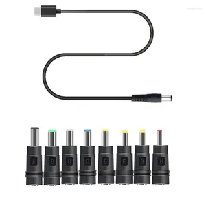 Câble d'alimentation USB C PD 8 en 1 à 12V, 3.5/4.0/4.8/5.5mm, pour routeur Wifi, lumière LED, caméra de vidéosurveillance, autres appareils