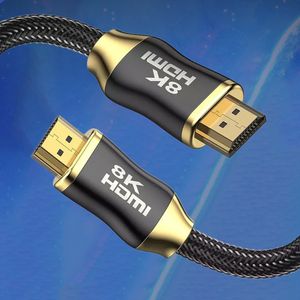 Cable 8K 6 pies, 120Hz 60Hz HDMI 2,1 48Gbps proyector PS4 PS5 TV cable Audio Video Cable para Xiaomi Xbox Splitter Switch