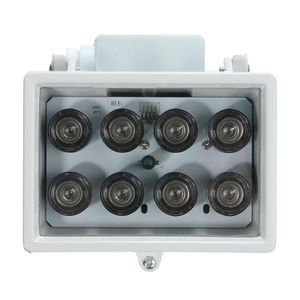 8LED 12V Lámpara de visión nocturna Iluminador IR Luz infrarroja para cámara de seguridad