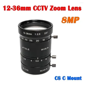 Objectif à Zoom manuel à monture CS C Varifocal 8 mégapixels 12-36mm, pour caméra de vidéosurveillance, Microscope industriel, grande vue, Distance de travail élevée