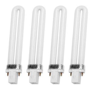 8pcs / lot 9W lampe UV lumière pour sèche-ongles lampe de polymérisation remplacement lampe en forme de U ampoule tube fournitures d'art des ongles manucure 9694068