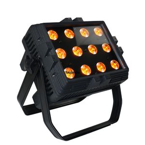 8pcs Phone WIFI wireless battery LED city color light 12x18W RGBWA UV 6 in 1 waterproof IP 65 outdoor wall washer light