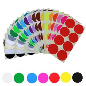 8 pièces/feuille 50mm autocollants ronds en 10 couleurs assorties autocollants colorés points codage cercle point étiquettes diamètre MRYU