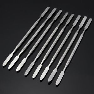 8pcs Stainless Steel Mixing Spatula Set Manicure Dental Rod Tool Nail Art Makeup Foundation Eyeshadow Mixing Color Stick