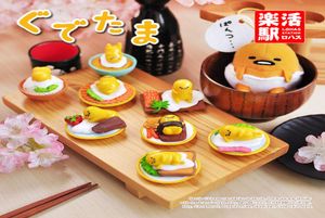 Figuras de acción de Gudetama Lazy Egg, Mini Gudetama de PVC, adornos, juguete para decoración del hogar, lote de 8 unidades, 7488592
