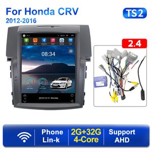 9,7 pouces Player 8 Core Android 11 Tesla Style Car DVD Radio Auto Stéréo pour Honda CRV CR-V 2012-2016 Navigation GPS DVD Multimedia