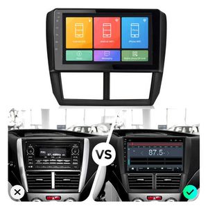 Radio estéreo para coche de 9 pulgadas Quad-core RAM 2GB ROM 32GB Android 9,1 GPS WIFI 3G 4G BT DAB Mirror Link OBD para Subaru Forester 2008 ~ 2012