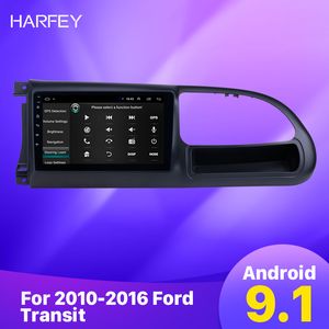 Lecteur autoradio Android 10 DVD de voiture 9 pouces pour 2010 2011-2016 Ford Transit Bluetooth HD écran tactile GPS prenant en charge Carplay achteruitrijcamera