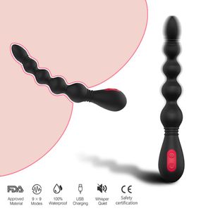 9 vitesses anales anal vibrateur Silicone Clitoris Stimulator Men Vibrant Butt Plug