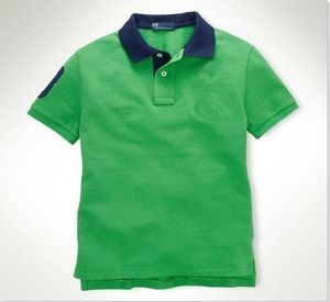 9 Stlye 100 Cottom Le choix de l'été classique Fashion Short Sleeve Big Horse Polo Men039s Shirt Drop7386344