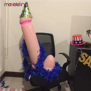 90 cm Inflable Blow Up Willy Penis Fun Sex Products Despedida de soltera Decoración Bachelorette Gathering Adult Sex Stag Party Game Deco Y0730
