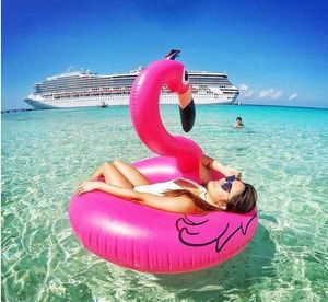 90 cm 120 cm Flamingo anillo de natación flotante piscina Flotador juguete deporte acuático chilldren animal paseo aire cisne colchón