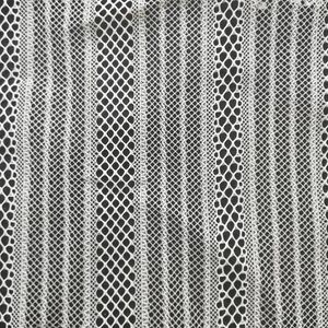 90cmx150 cm Black Stripe Lace Fabric français sous-vêtements creux en mailles blanches Tissure de garniture diy