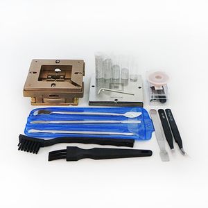 90mm Aluminium Alloy BGA Reballing Station Reball Kit Magnetism Lock 29pcs 90mm Universal BAG Stencil BAG Rework Repair Tools