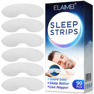 Tiras para dormir antironquidos, 90 Uds., cinta para la boca, reduce la sequedad de la boca, dolor de garganta, deja de roncar, ayuda a mejorar la respiración