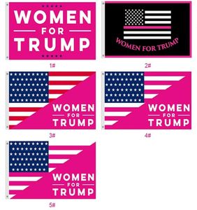 90x150cm 3x5 Fts Femmes pour Trump Donald Pink Flag USA Hand Held Pink USA Banner Direct Factory Wholesale Make America Great Again