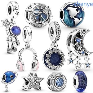 925 Silver Fit Pandora Charm Explorez la série Planet Charms Dangle Fashion Charms Set Pendentif DIY Fine Beads Jewelry