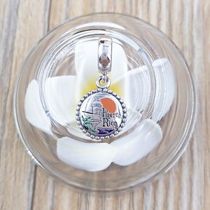 Kit de suministros de joyería de plata 925 pandora Puerto Rico encantos DIY pulsera de la fortuna de la suerte juguete para mujeres para hombre brazaletes collar de cuentas llavero mamá hija conjuntos