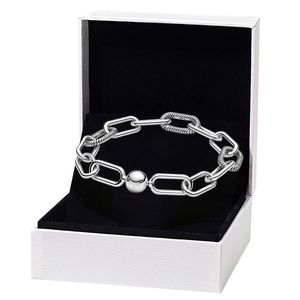 925 Sterling Silver Link Chain Bracelet pour Pandora Fashion Party Bijoux Pour Femmes Hommes Petite Amie Cadeau Main chaîne designer Bracelets avec Original Box Set