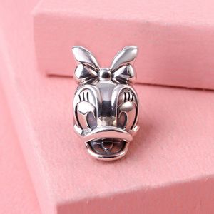 925 Sterling Silver encantador Cartoon Duck Bead Fits European Jewelry Pandora Style Charm Pulseras