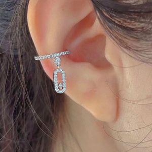 925 Boucles d'oreilles en diamant en diamant en argent sterling pour les filles de la mode de mode de mode 1 boucles d'oreilles PCS