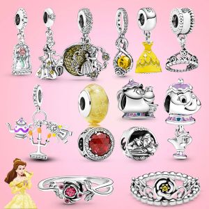 Pendentif en argent Sterling 925, perles, Rose, adapté, Original, classique, bijoux pour femmes, accessoires de mode, livraison gratuite