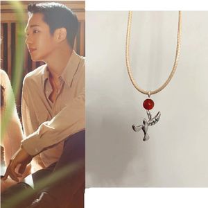 925silver Snowdrop même Jung Hae In pigeon collier dramatique coréen 2022 nouvelle chaîne de clavicule porte-bonheur pour hommes femmes cadeau