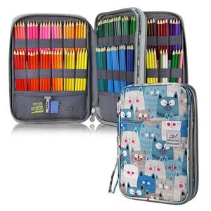 96/192 fentes trousse à crayons organisateur scolaire trousse à crayons fournitures pour fille Kawaii grande capacité stylo sac mignon grande boîte de papeterie Kit 240115