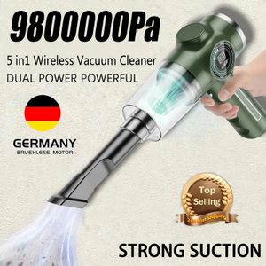 9800000pa 5 IN1 Wireless Cleaner Automobile Portable Robot Wet Dry Handheld for Home Appliance 240418
