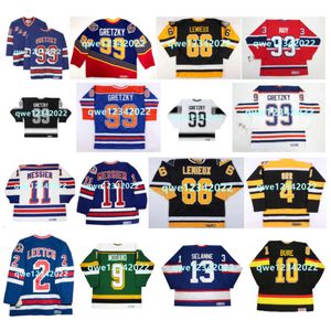 99 Wayne Gretzky CCM Throwback Hockey Jersey 66 Lemieux Rangers 11 Mark Messier 33 Patrick Roy 2 Brian Leetch 9 Mike Modano 10 Pavel Bure 13 raro