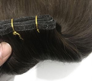 Trama brasileña recta del cabello humano 9A 100 cabello virgen sin procesar 3 colores o 613 trama de cabello sin costuras marrón claro 4772609