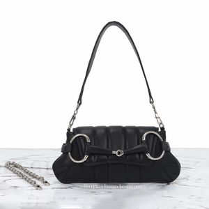 9A Chaîne Petit sac à bandoulière Cuir de veau souple Cuir matelassé Vintage Catwalk Style Chain2023 Sac à main de luxe Designer Emballage complet