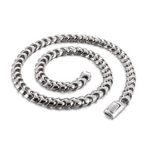 9 mm 20-24 pouces Silver Dragon Bone Chain Link Collier pour hommes Casting Fashion Jewelry Cool Friends Cadeaux