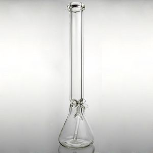 Bang de 9 mm en verre épais super lourd gros gros bongs d'eau 20 '' All Clear Beaker Base Bongs Pipes Super Heavy Beaker