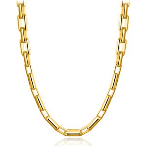 Chaînes de corde à liaison de 9 mm d'épaisseur 18 carats Gold Gold Men Hip Hop Colliers 20 pouces Fashion Luxury Choker Bijoux pour femmes ACCESSOIRES PARFAITES