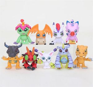 9 Uds set Anime Digital Digimon figuras de acción de juguete AGUMON GERYMON personaje Digital PVC figuras en miniatura de juguete 201202237f5675343
