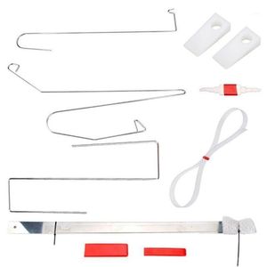 9pcs / set universel de verrouillage de voiture trousse d'outils d'urgence déverrouiller la porte ouverte outil spécial outils de réparation de voiture outils d'entretien de porte automatique1233g